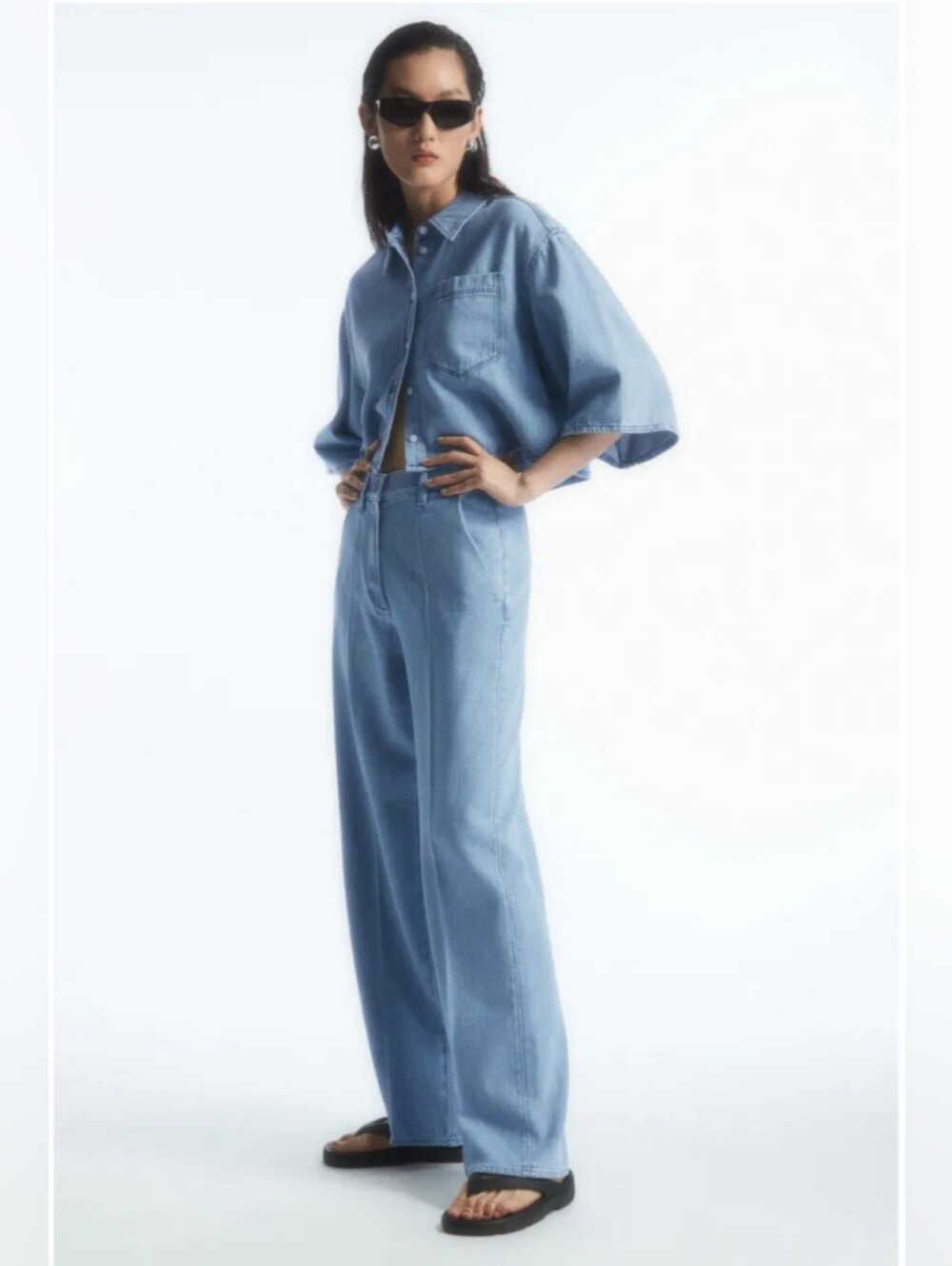 NWT COS Straight-Leg Denim Trousers. Size 12
